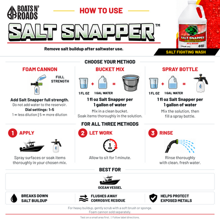 Salt Pack Boat & Marine Salt Removal Kit